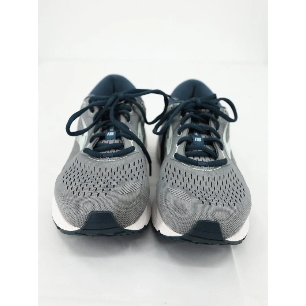 Brooks‎ Addiction GTS 15 Running Shoes Gray Navy Support Sneakers 10.5 Women
